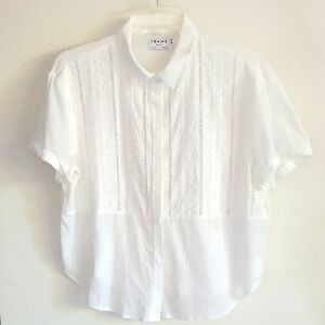 Frame Denim Classic Cotton White Shirt Sz S